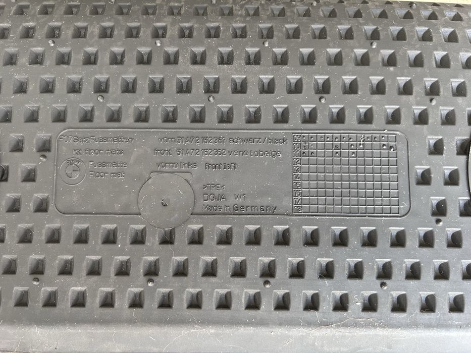 Tapete de borracha BMW GT serie 5