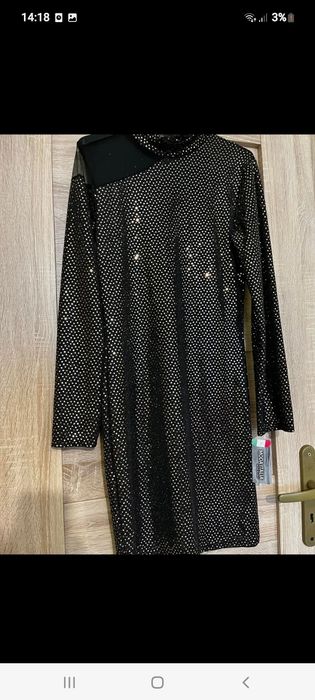 Sukienka sylwesterowa,święta, uroczystości  S/m  moda włoska