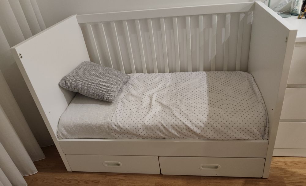 Bebe berço IKEA mais colchão baby flex