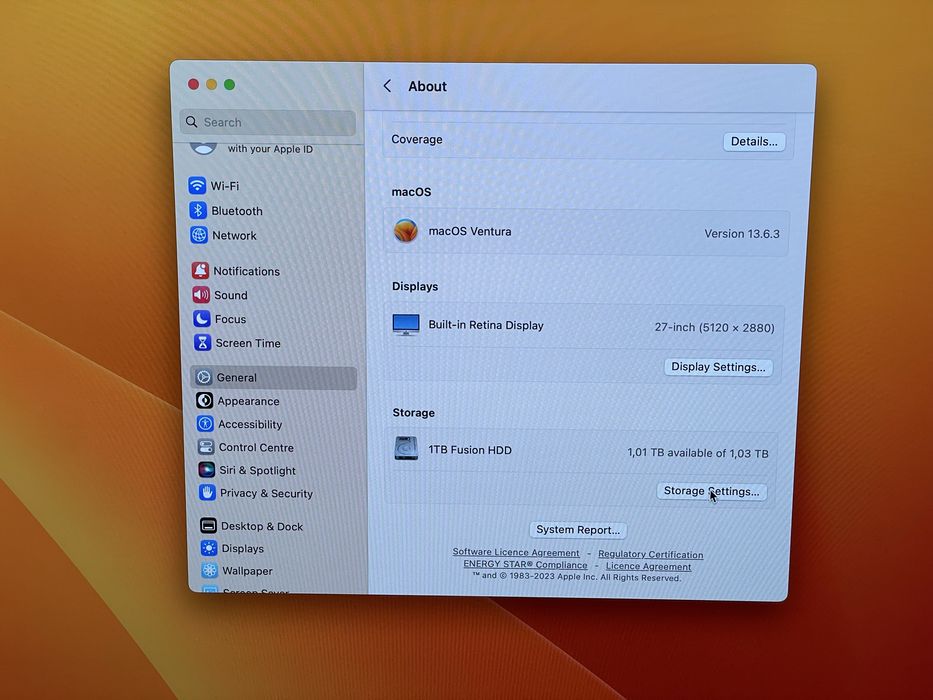 Apple iMac 27" 2017 року Retina 5K. i5 / 8Gb / 1.03Tb Fusion drive. Швидкий настільний комп'ютер