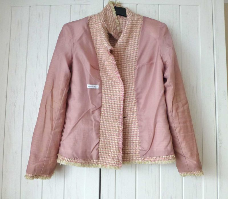 C&A Yessica elegancki żakiet z przędzy boucle 44