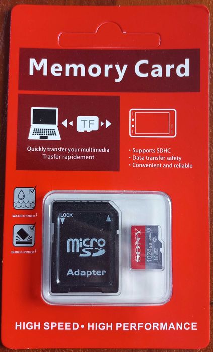 SD карта на 1TB, (1024 GB) Sony