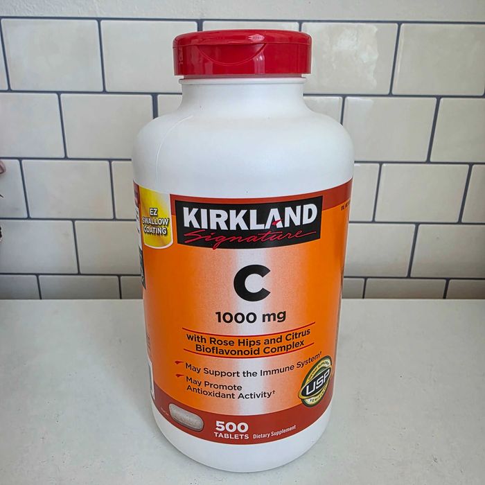Witamina C 1000 mg Kirkland Signature dzika róża+kompl bioflaw cytrus