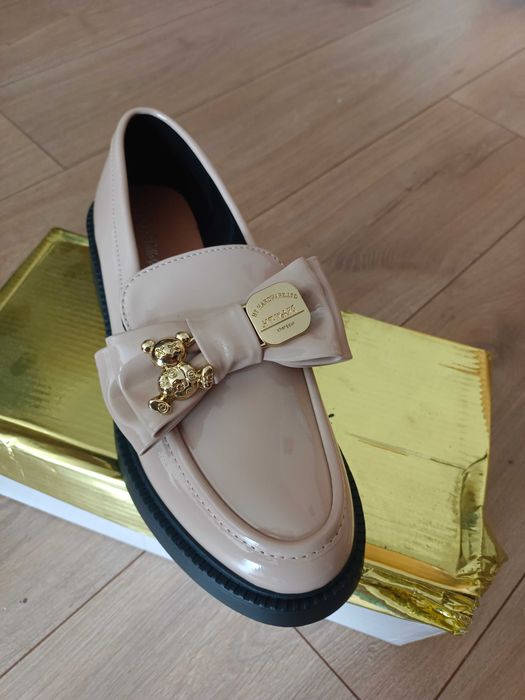 Buty damskie 37 mokasyny lakierkowe