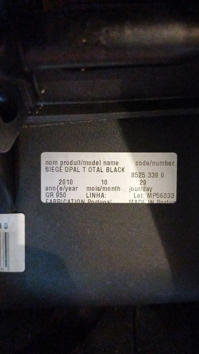 Cadeira bebé Opal BebeConfort até 9 Kgs