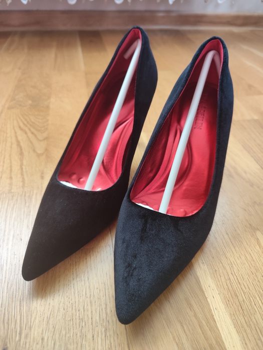 Buty obcas wysokie czarne NOWE róż 41-42