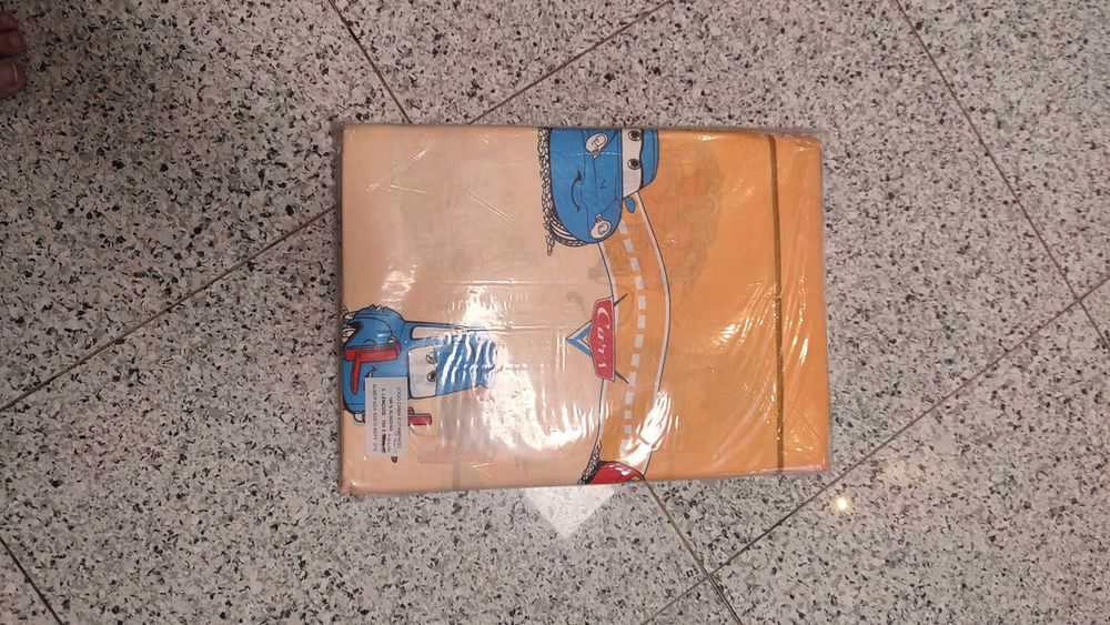 Jogo de Lençóis Solteiro Cars, 100% algodão