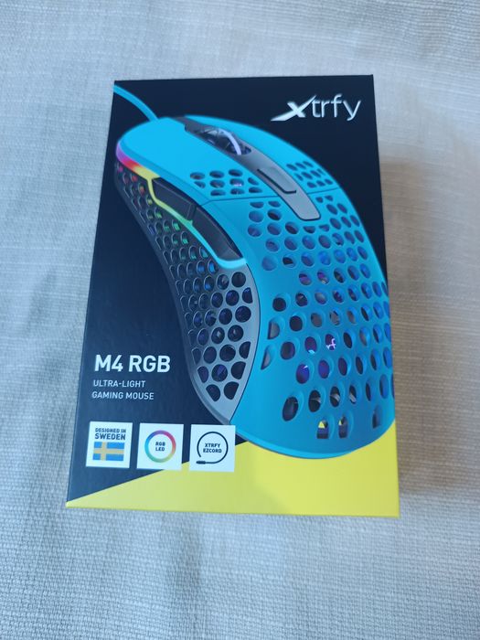 Mysz gamingowa Xtrfy M4 RGB Miami blue