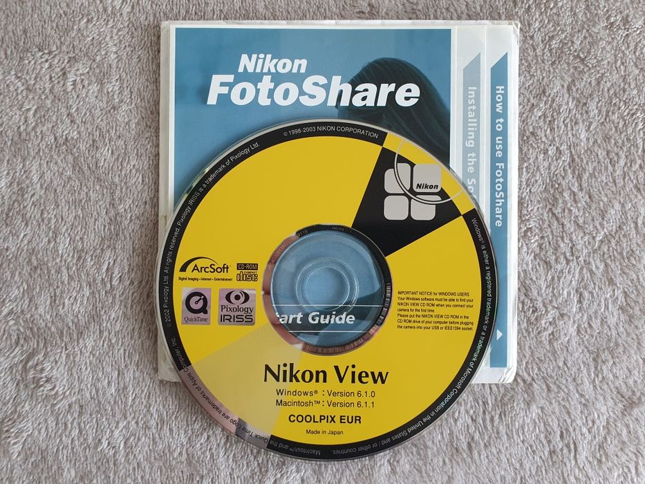 Płyta CD "Nikon View" Sterowniki