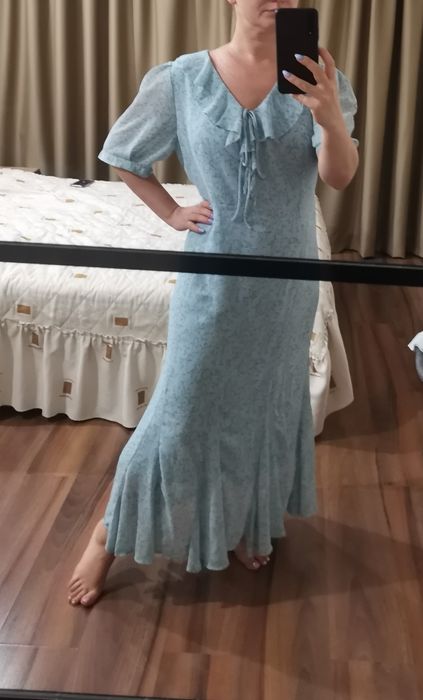 Плаття блакитне літнє