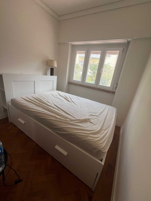 cama c/arrumação e cabeceira