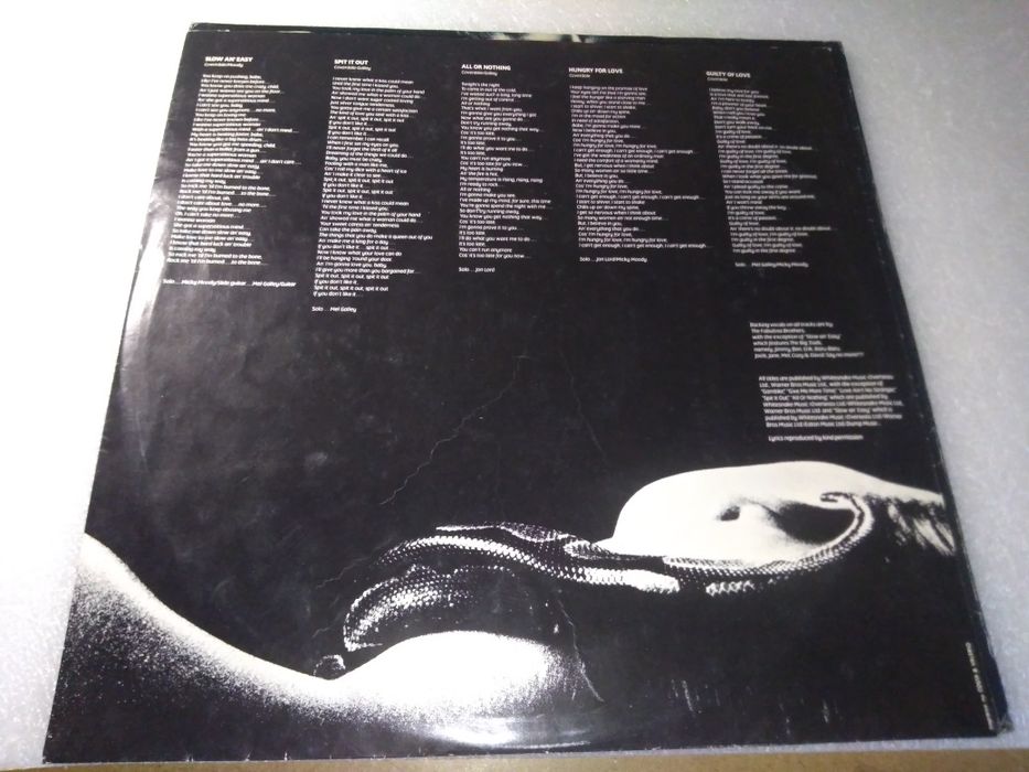 Antigo vinil LP álbum de 1984 Whitesnake – Slide It In