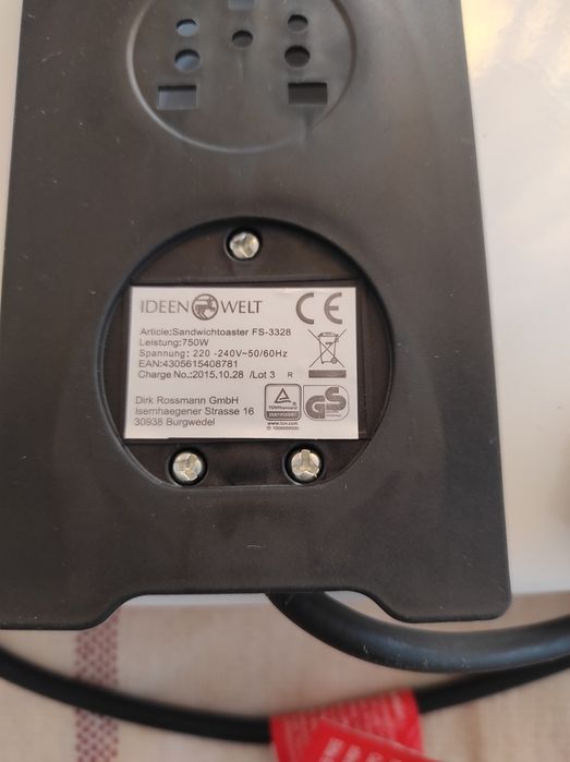 Електро бутербродниця гриль вафельниця igen welt FS 3328