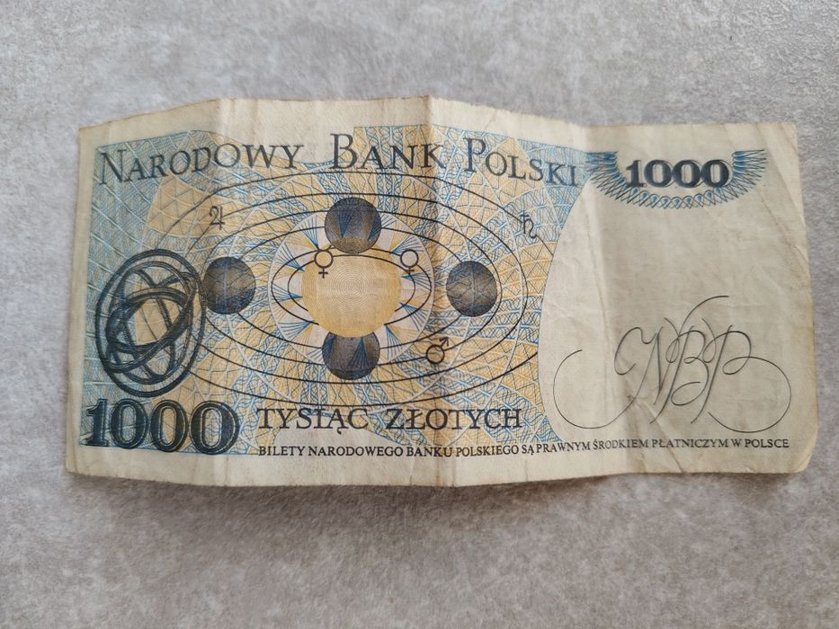 Banknot PRL 1000zł Kopernik 1982r. Seria GG