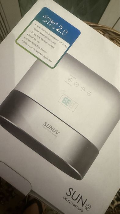 SUNUV Smart nail lamp 2.0 39 leds для маникюра с аккомулятором