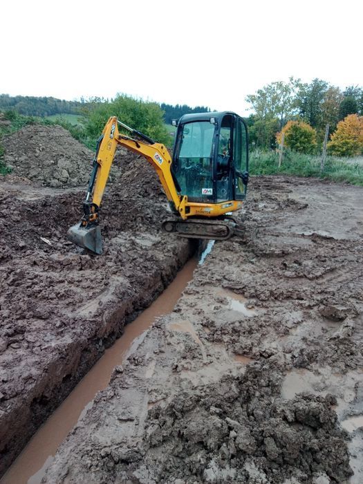 Usługi minikoparką