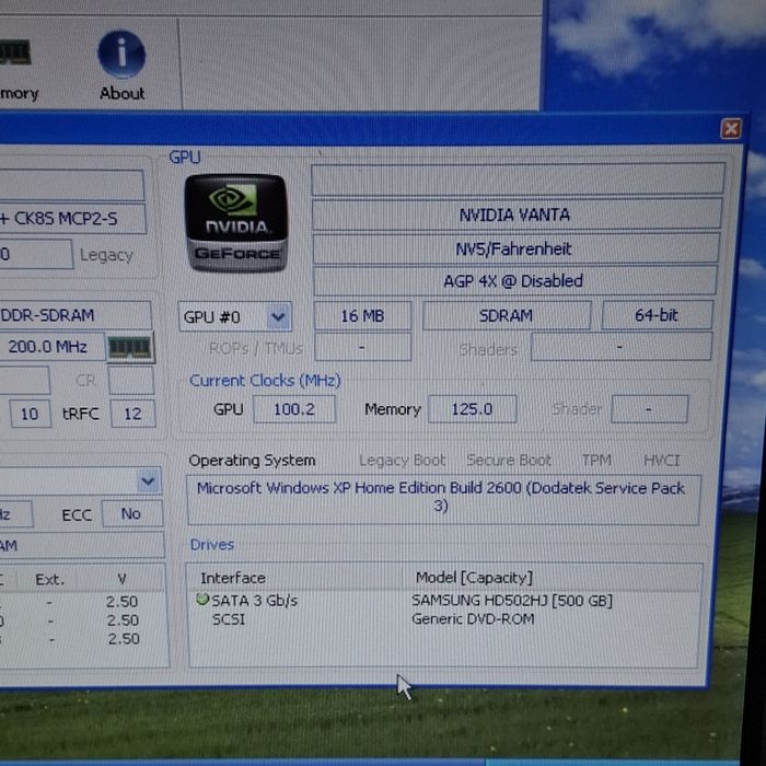 Karta graficzna Nvidia VANTA 16mb AGP