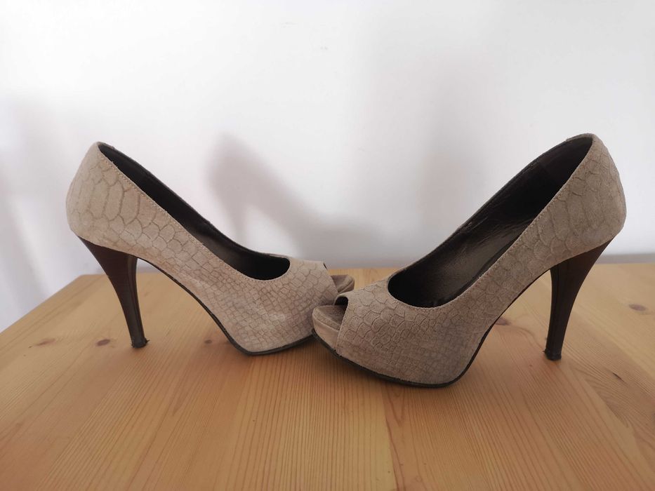 Sapatos de salto alto pep toe Samelli 37