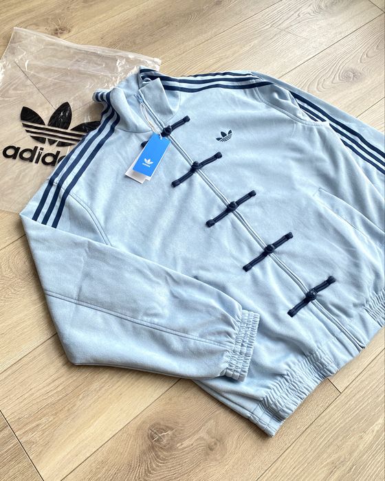 Куртка Adidas Chinese New Year блакитна / Кофта Adidas Chinese New Year блакитна