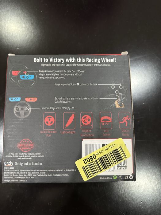 Orzly racing wheels para nintendo switch
