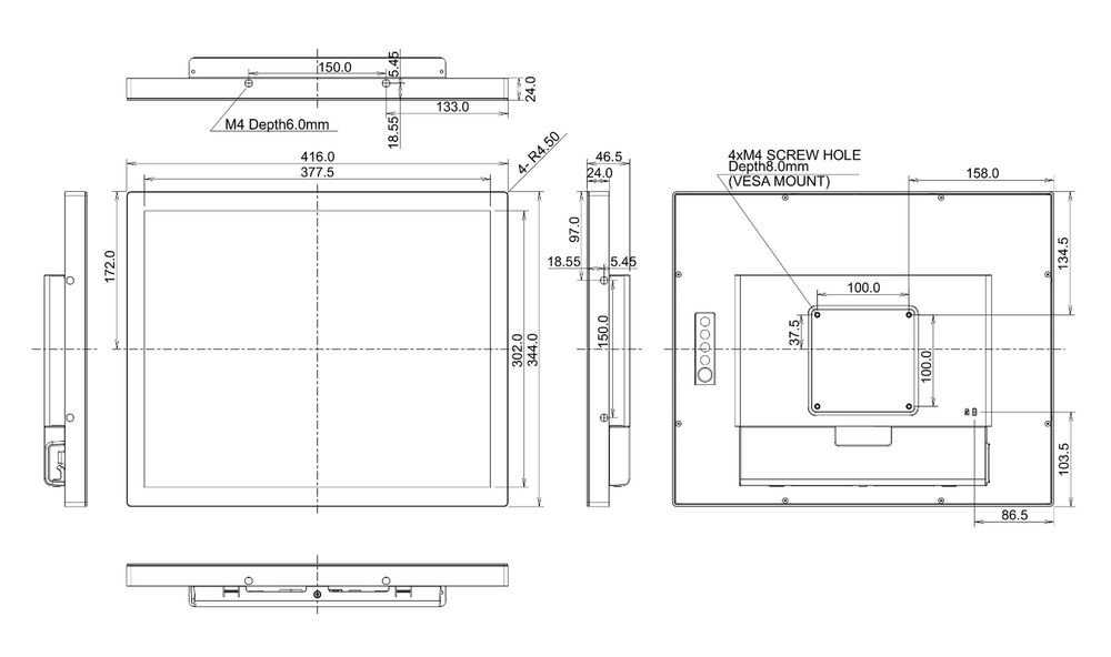 Monitor iiyama ProLite TF1934MC-B6X  Full HD multi-touch