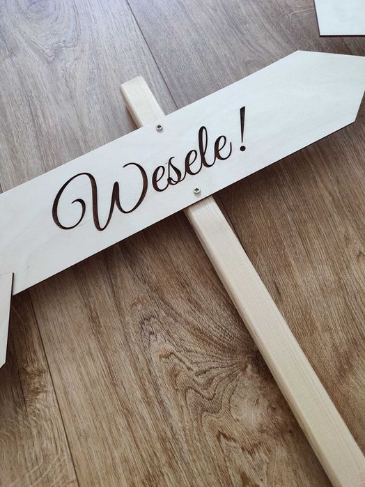 Drogowskazy, dekoracje,wesele, chillout 3 sztuki, drewniane