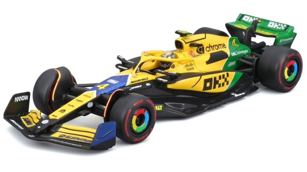 Mclaren F1 Mcl38 (With Helmet) (Miami Gp) 1:43 ,73x147 mm