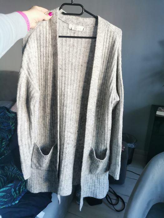 Szary kardigan hm