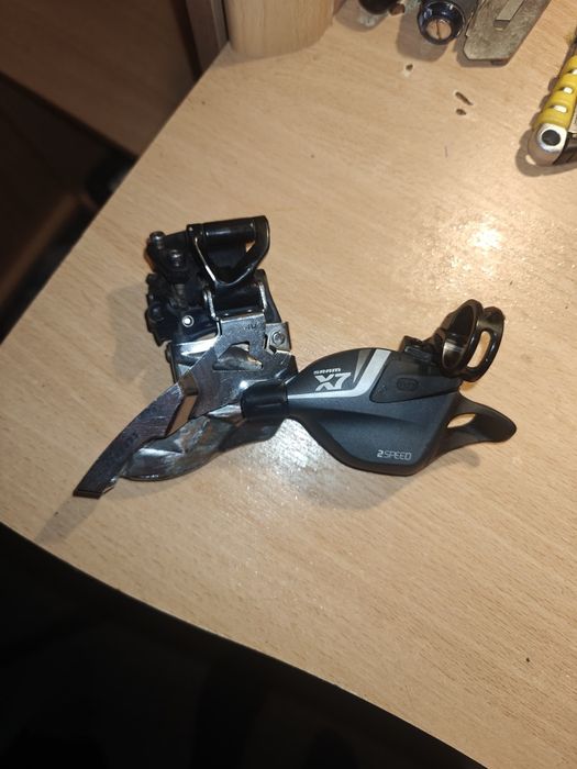 Перекидка перед  + манетка sram x7 2 скорости