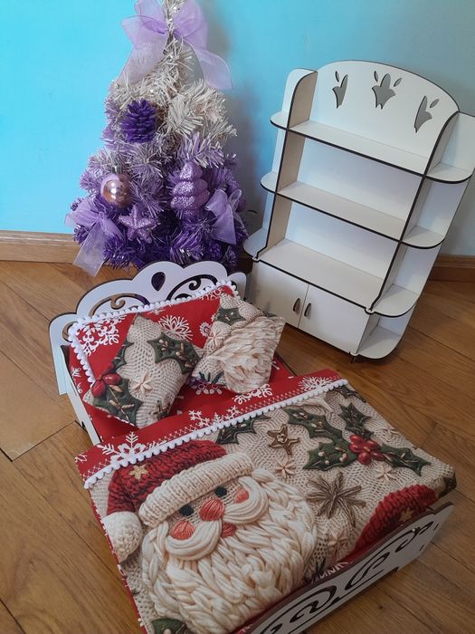 Новорічна постіль для Барбі, Бебі Борн,одяг