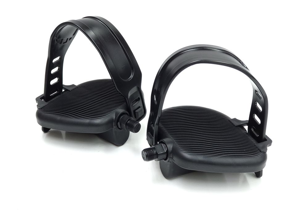 NOWE Pedały do rowerów treningowych stacjonarnych fitness z opaską