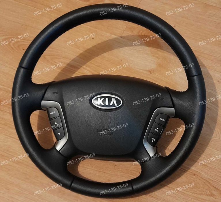 Kia Cerato Magentis Rio Soul Carens Оплетка чехол на руль Кожа Каучук