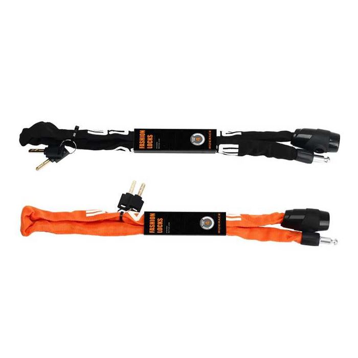 Corrente antifurto moto - cadeado alta segurança 95 cm 2 chaves