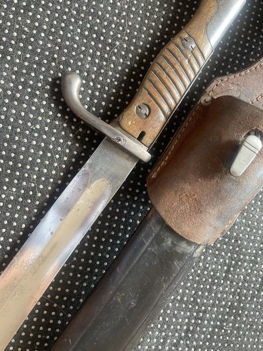 Bagnet pruski S98/05 liść  komplet z pasem i żabką