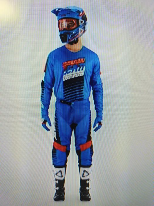 Komplet, strój, Cross, Enduro, LEATT 3.5 BLUE YAMAHA ROYAL XXL/US40