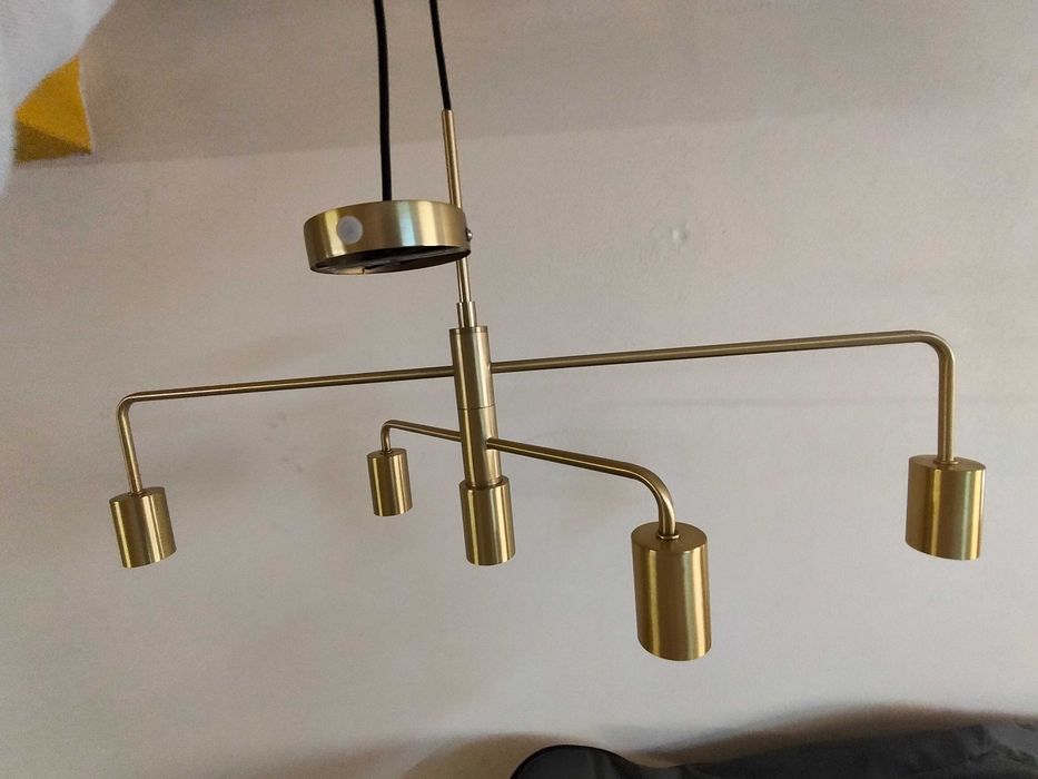 Candeeiro de teto Nordlux modelo GLOOM dourado