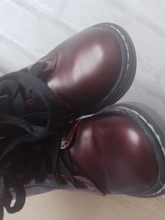 Botki bordowe r 25