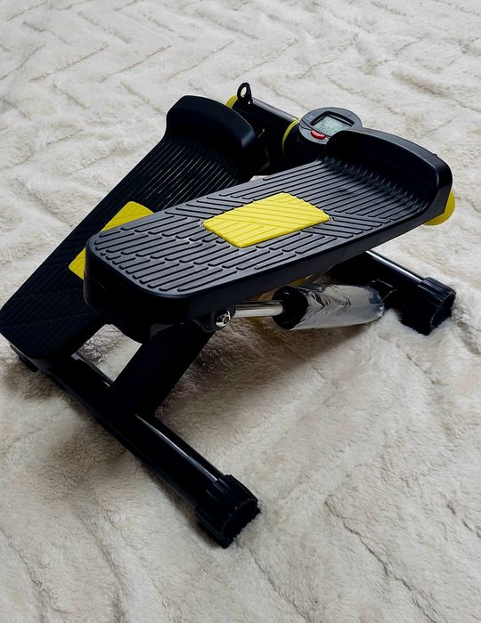 Тренажер Степпер для фітнесу TREXO TRX-FS100 фітнес-степпер з еспандер