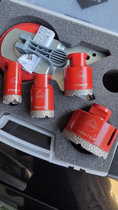 Kit coronas cranianas de diamante rubi para ceramica