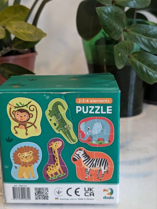 Пазли м'які пазлы половинки Гра розвиваюча пазли пґVladi Toys "Хто що