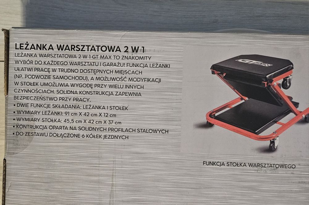 Leżanka samochodowa 2w1