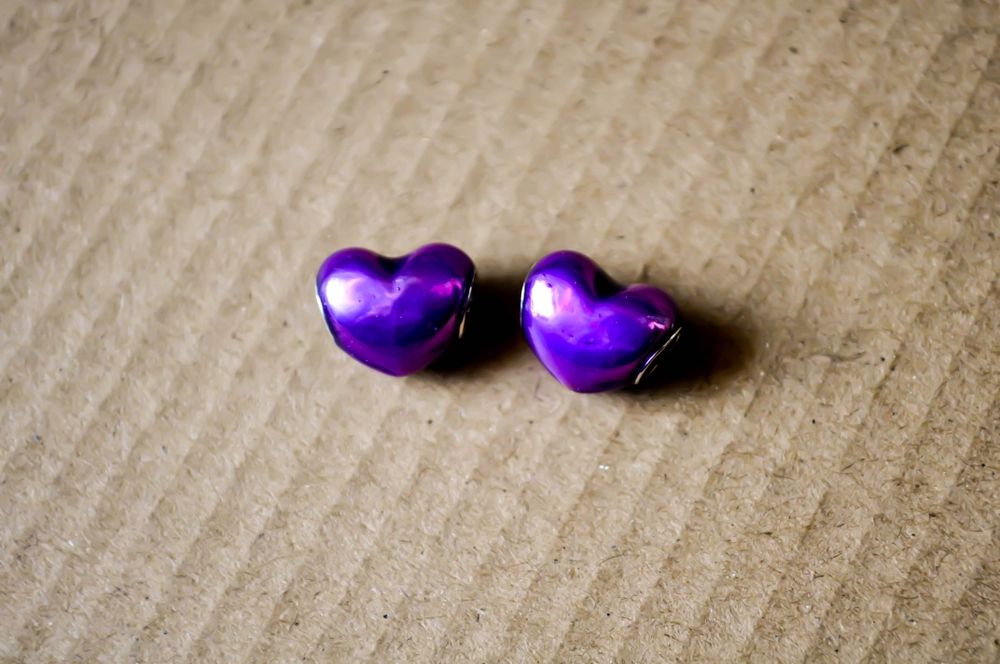 Fiolet serce love Charms zawieszka do bransoletki moments nowa kolcz