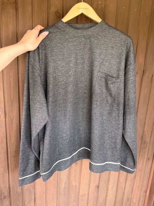 Nowa męska bluza bluzka z długim rękawem rozmiar L szara