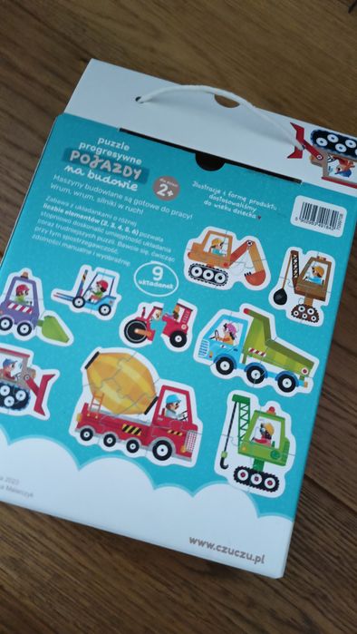 Puzzle progresywne - pojazdy na budowie