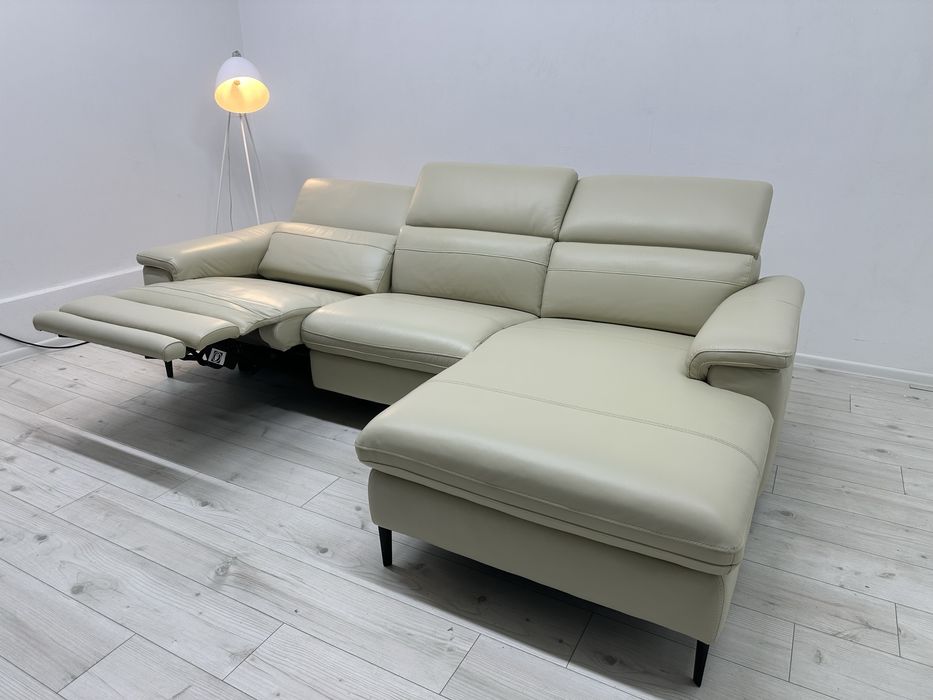 Шкіряний електро реклайнер з Європи