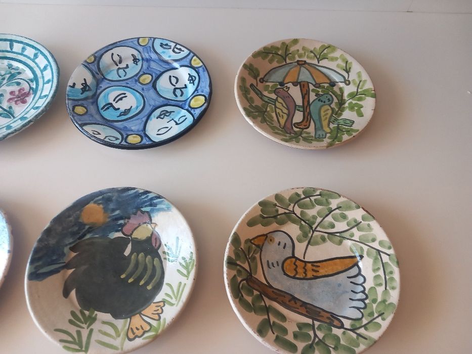 Pratos decorativos pintado à mão