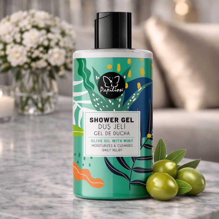 Nawilżający żel pod prysznic z oliwą z oliwek i miętą 400 ml NOWY