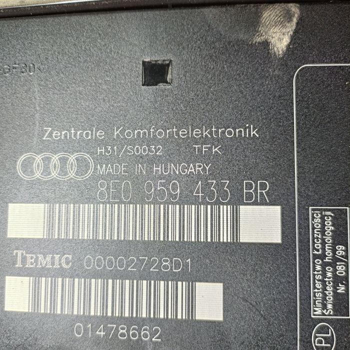 Moduł komfortu a4 b7 oryginał gwarancja