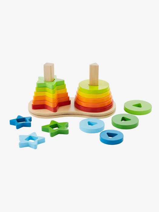 Vertbaudet Multicolor Stacking Pyramid Toy for Children64585873657602122
