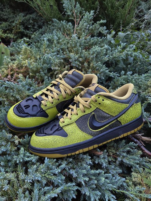 Оригінал Кросівки чоловічі Nike Dunk Low Retro Qs Green/Black HV6103-300 данки